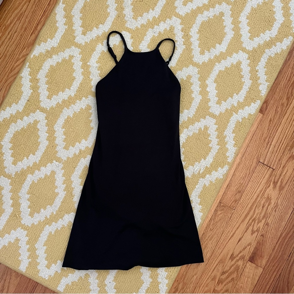 Girlfriend Collective Small Black Naomi Float Dress